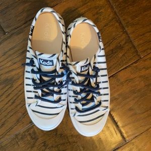 Brand new blue white striped keds size 13